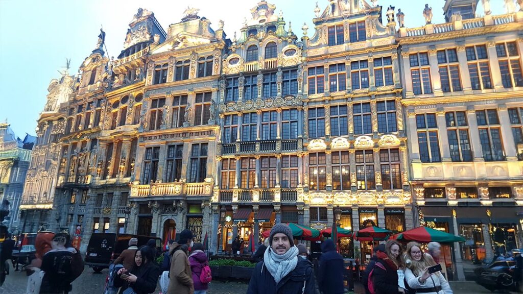 Fachadas históricas de la Grand-Place de Bruselas.