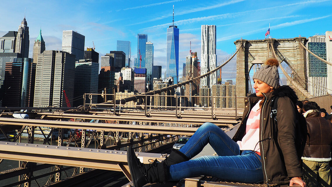 Cruza el puente de Brooklyn a pie