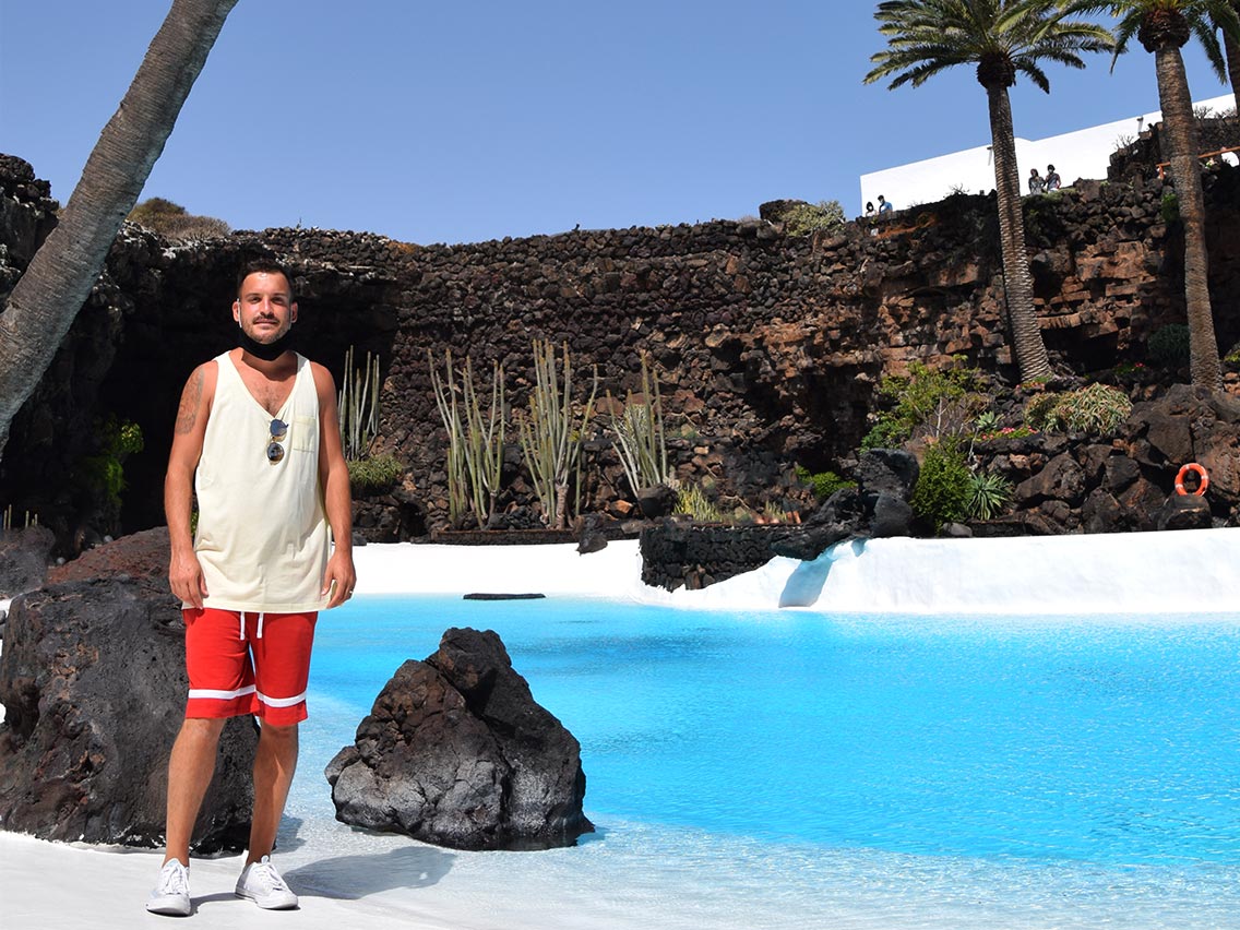 Piscina natural en Los Jameos del Agua