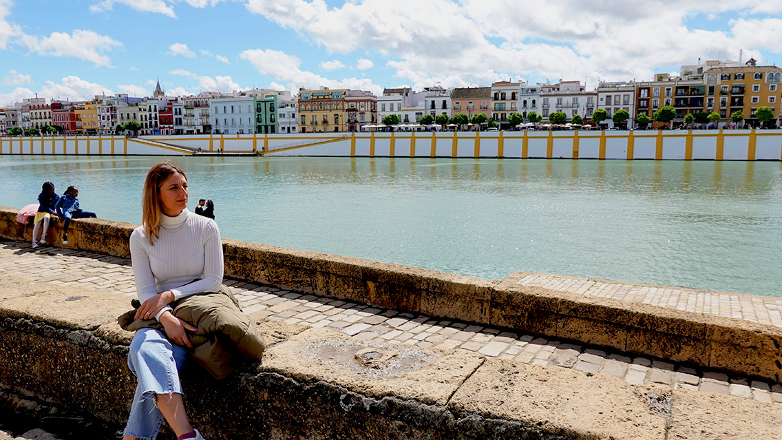 Vistas hacia el rio Guadalquivir de Sevilla