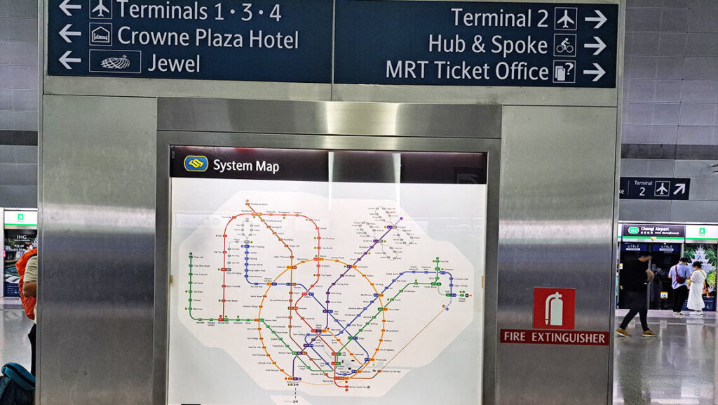 Mapa informativo en la terminal.