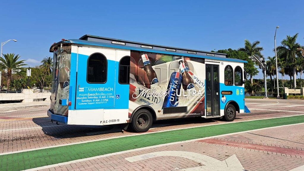 Miami Beach Trolley gratuito.