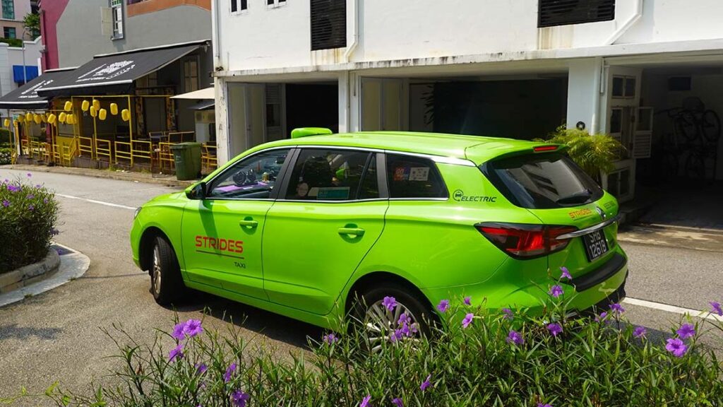 Taxi en Singapur.