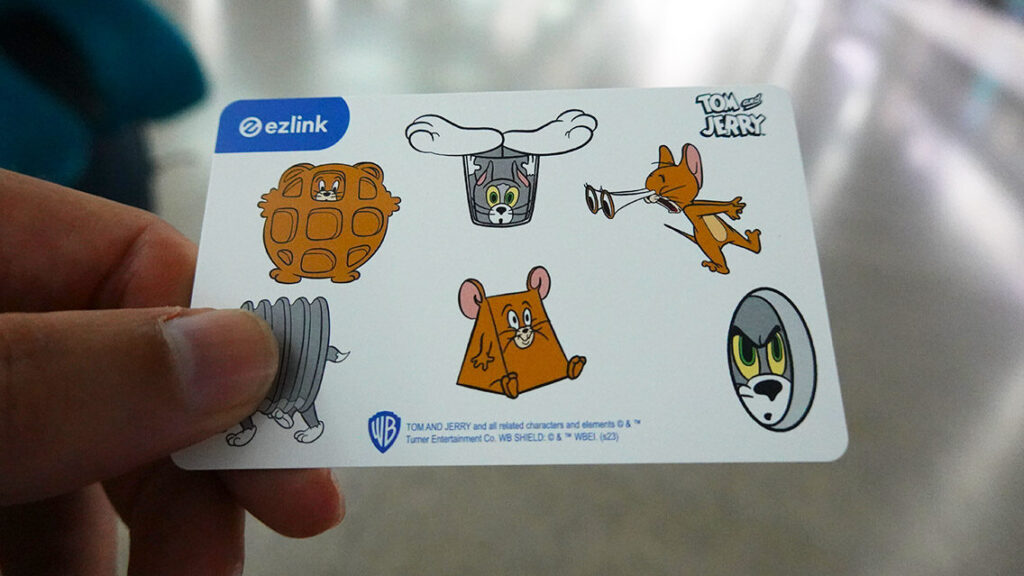 Tarjeta EZ-Link para el transporte de Singapur.