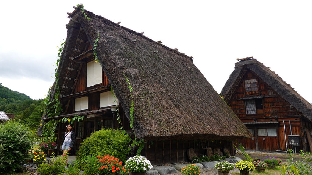 Casas tradicionales con tejado de paja en Shirakawa-go