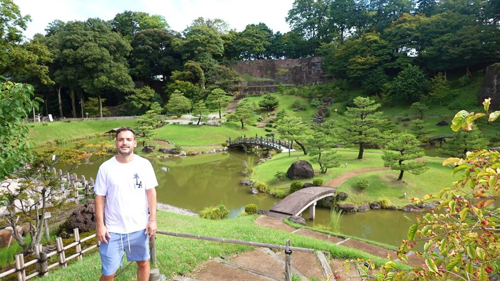 Jardín Kenrokuen típico de estilo japonés en Kanazawa