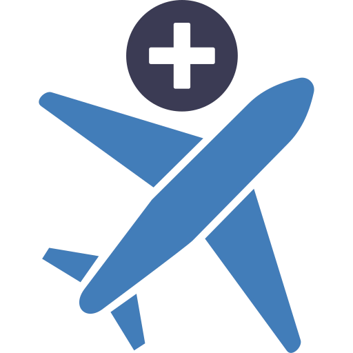 Icono avion ayuda