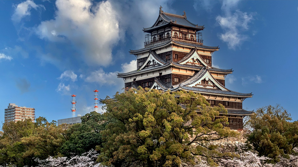 Exterior del Castillo de Hiroshima