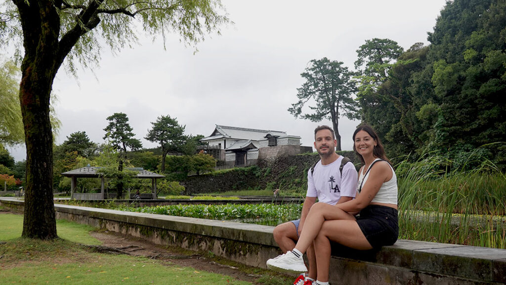 Jardines exterior del castillo de Kanazawa