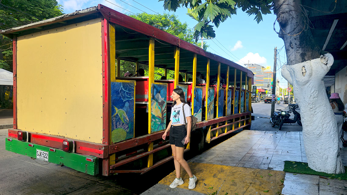 Chiva o autobús turístico de madera