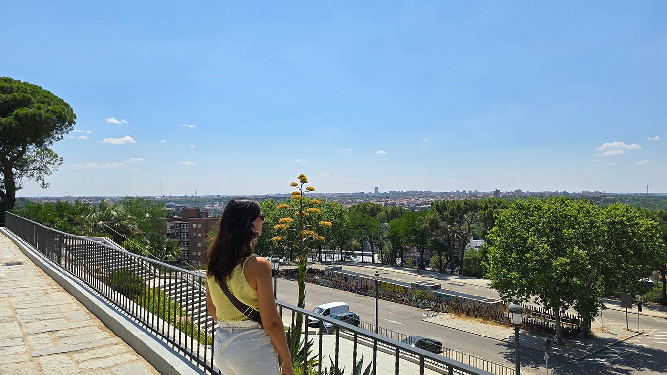Vistas desde el mirador del Templo Debod