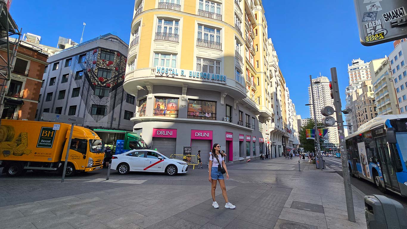 Hostal Buenos Aires en Gran Vía de Madrid