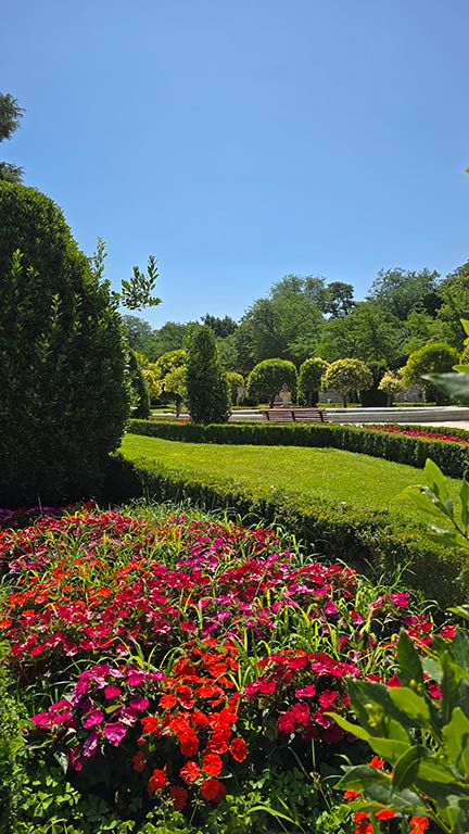 Jardines en el Parque de El Retiro