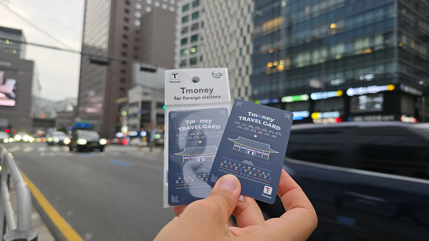 Tarjeta T-Money para viajar por Corea del Sur
