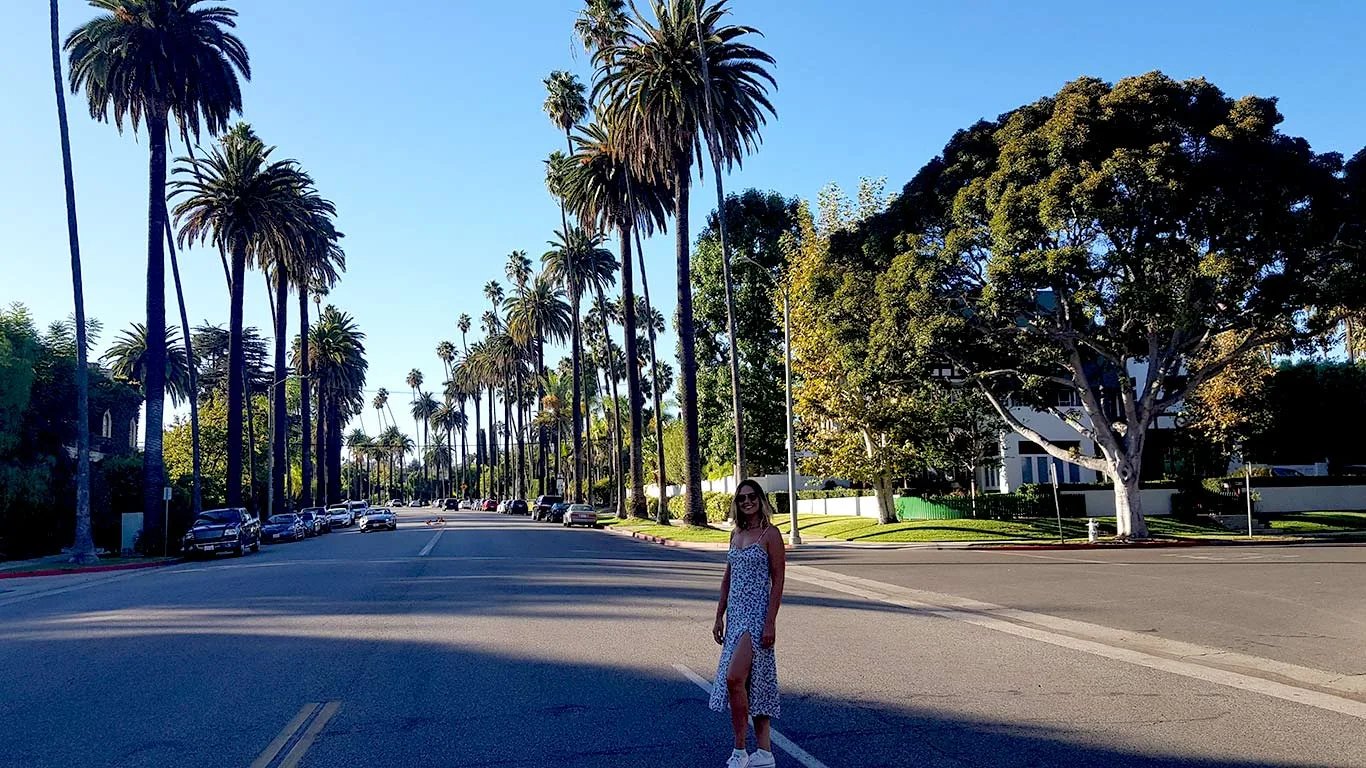 ESTA para viajar a Estados Unidos. Carretera de Beverly Hills