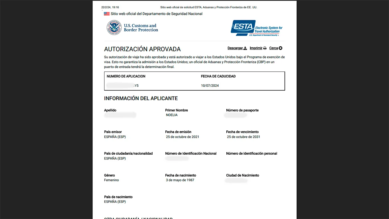 Pasos para tramitar el ESTA