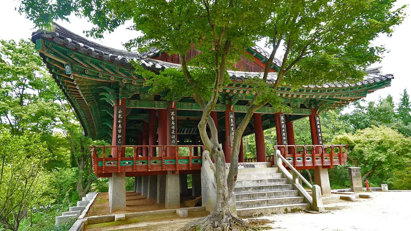 Templo Omokdae , muy importante en Jeonju