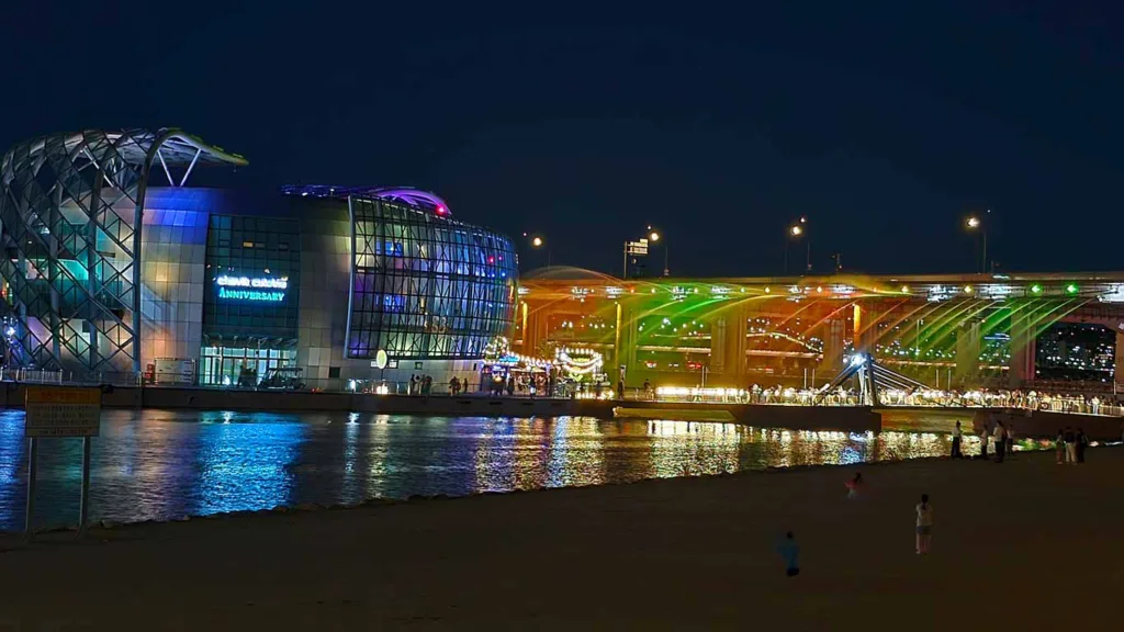 Espectáculo de luces del Puente Banpo de Seúl