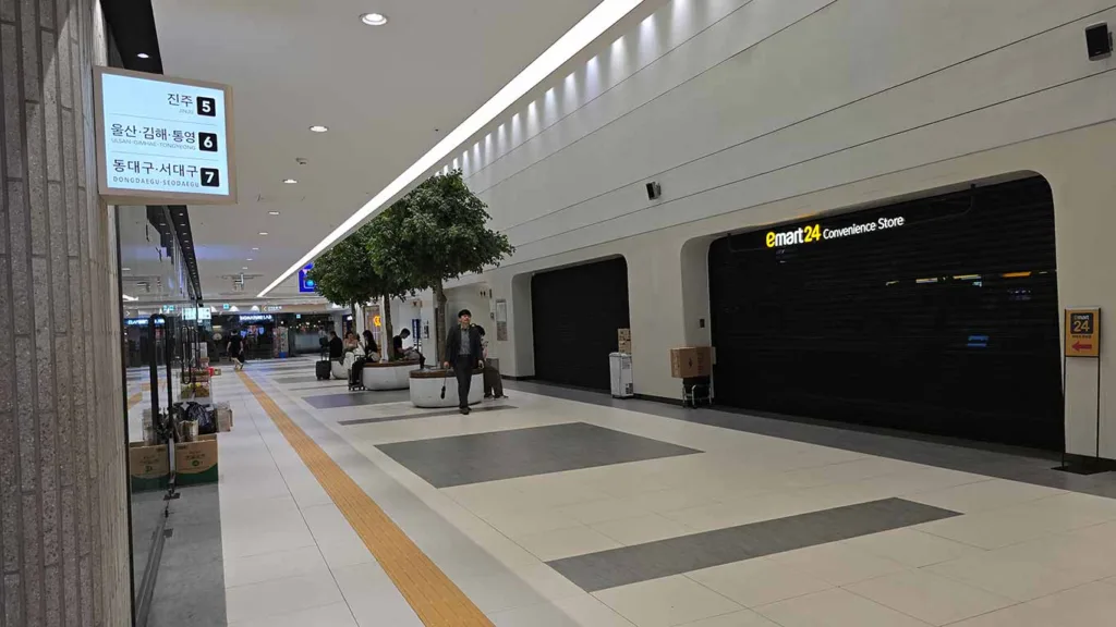 Interior de la Estación de Autobuses de Seúl