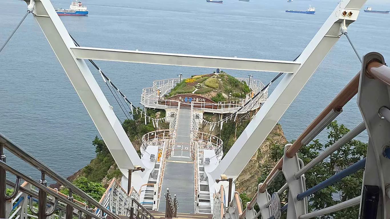 Vistas del puente Songdo Yonggung