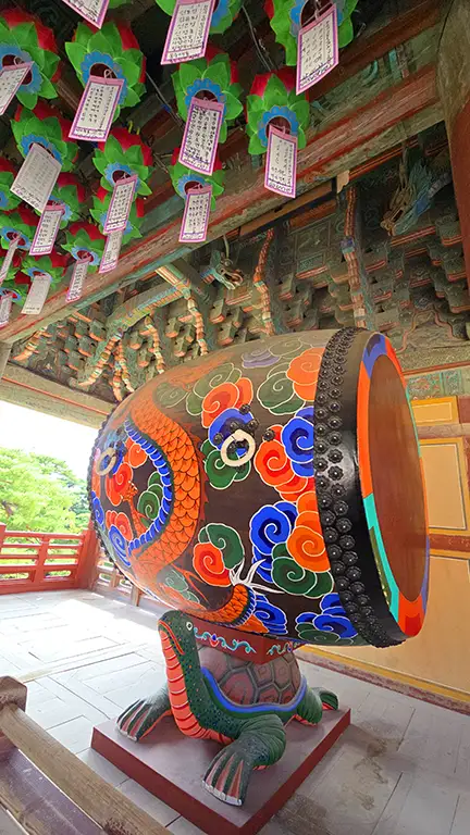 Tambor con base de tortuga