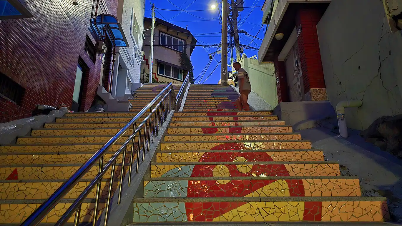 Escaleras de la zona