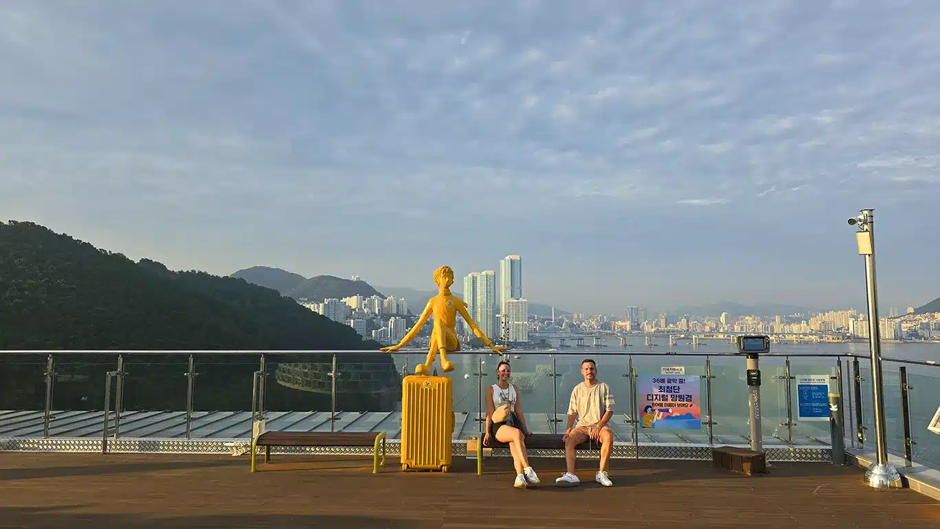 Vistas desde un mirador de Busan