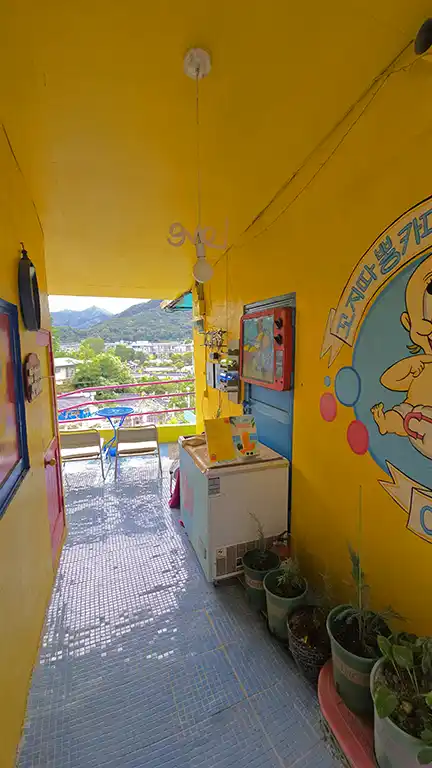 cafetería con decoración