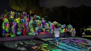 Qué ver en Nampo, decoración del parque