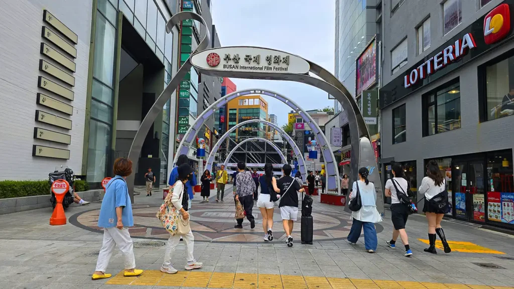 Plaza donde se celebra el Festival de cine Internacional