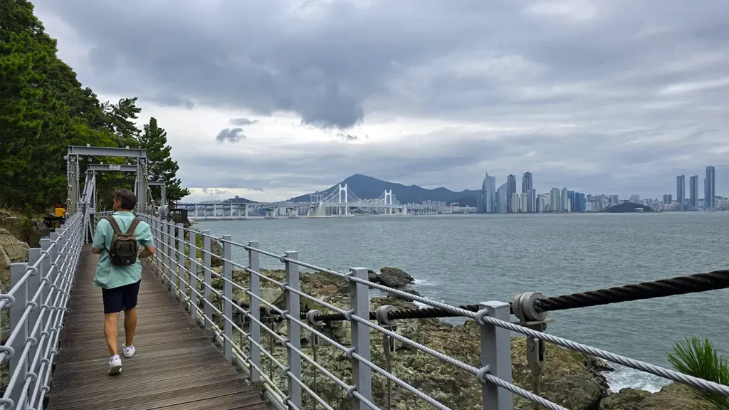Vistas de los rascacielos de la playa de Haeundae