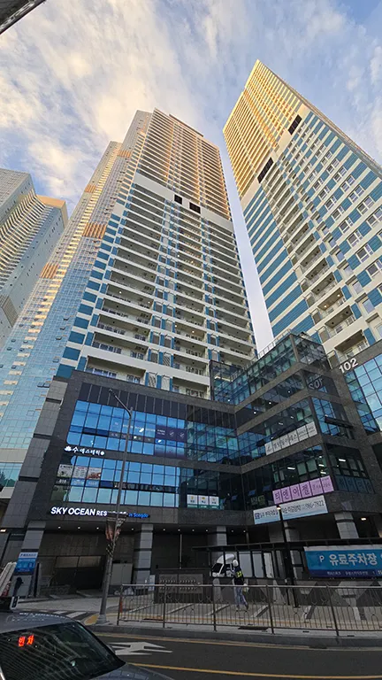 Rascacielos de Songdo, de los más altos y bonitos que vimos en Busan