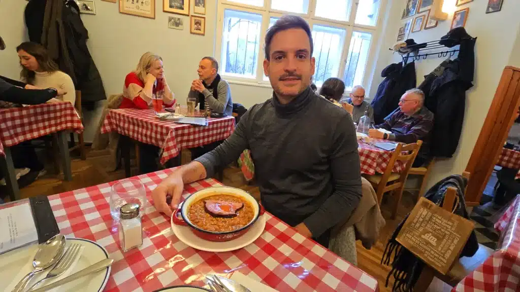 Comida en un restaurante tradicional