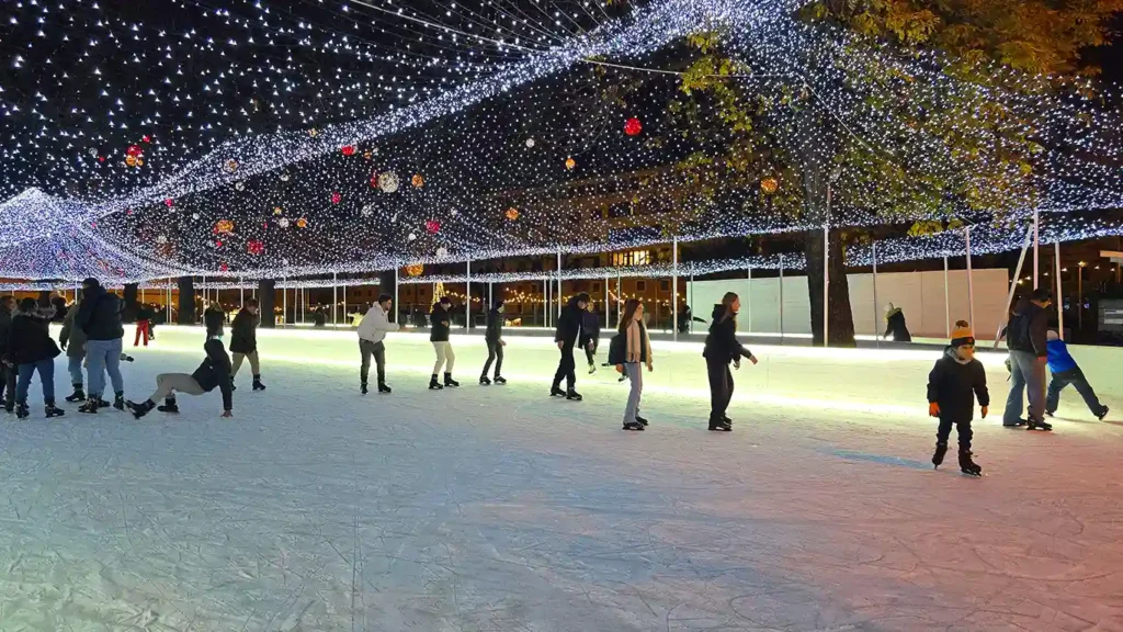 Pista de hielo del mercadillo