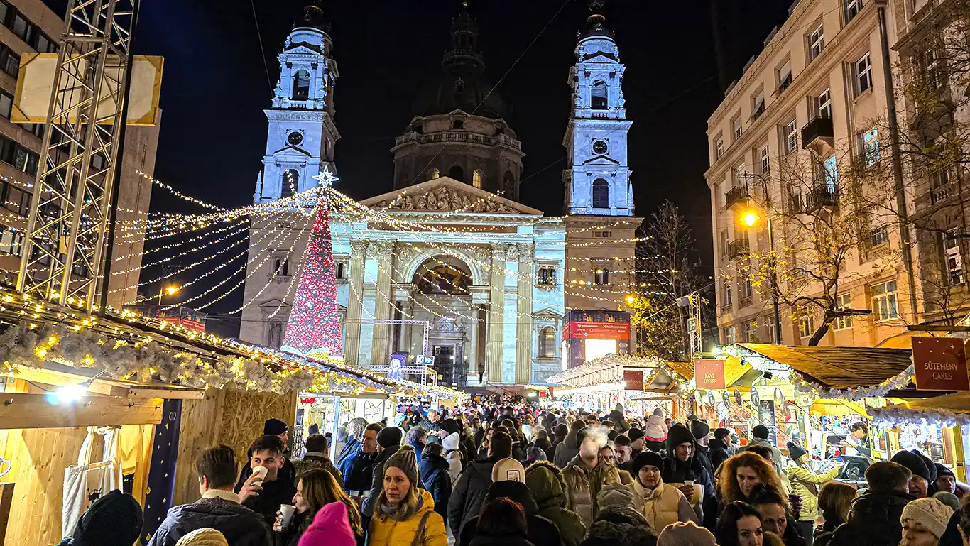 mercadillos navidad budapest