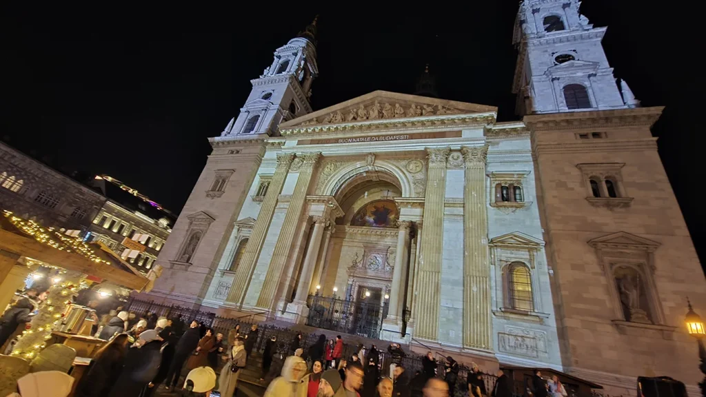 Espectáculo de luces en la fachada