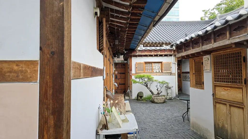 Habitaciones en el interior de un Hanok en Jeonju