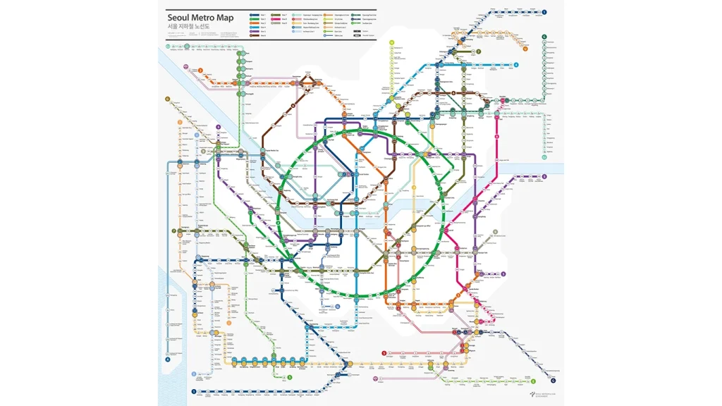 Mapa del metro de Seúl