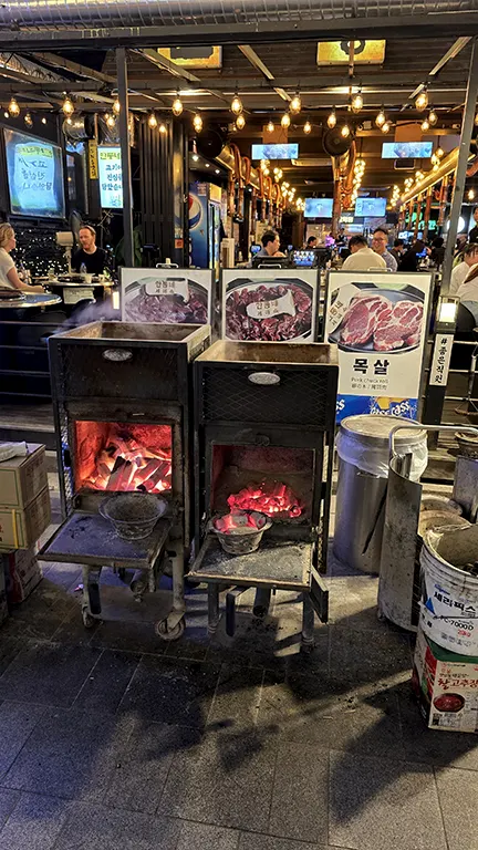 barbacoas al aire libre en Insadong