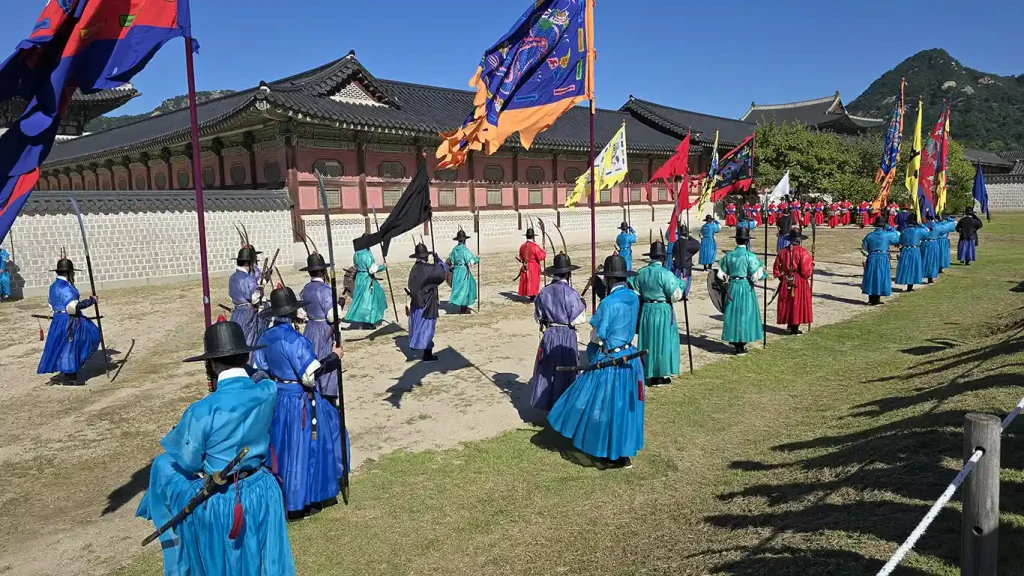 El cambio de guardia en el Palacio Gyeongbokgung