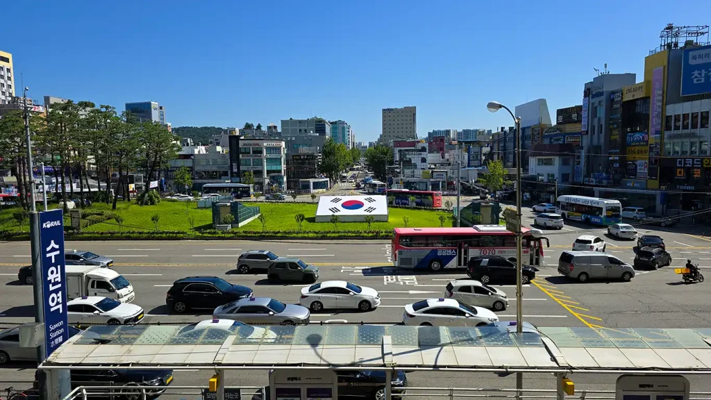 Autobús 7070 en la Estación de Suwon