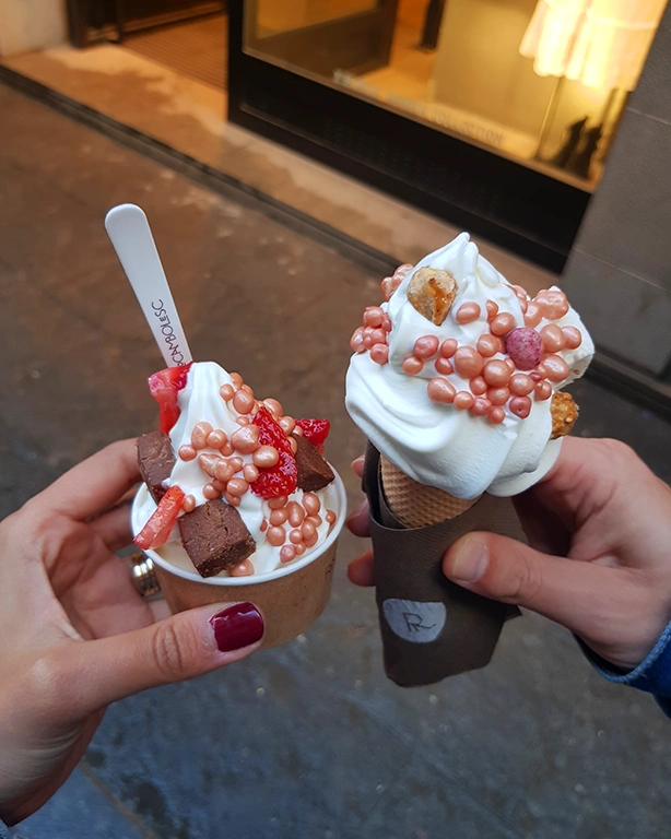Helado de la heladeria Rocambolesc de Girona