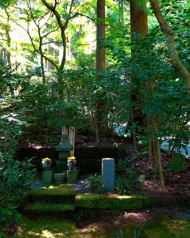Joan caminando por los senderos de Tokeiji.
