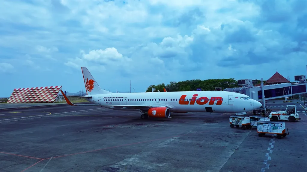 Avión de la aerolínea Lion Air en Indonesia.