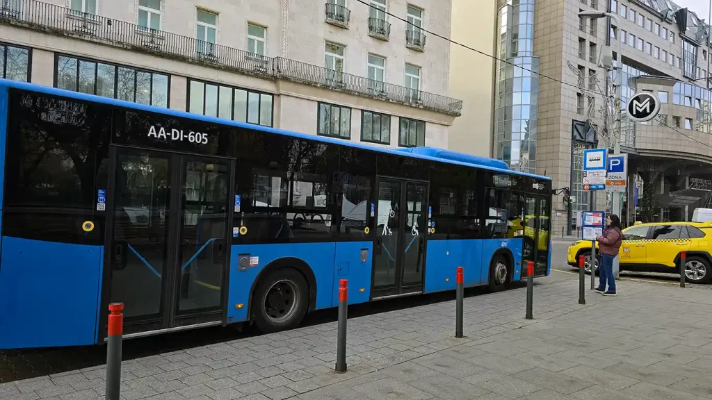 Autobús urbano en Budapest.