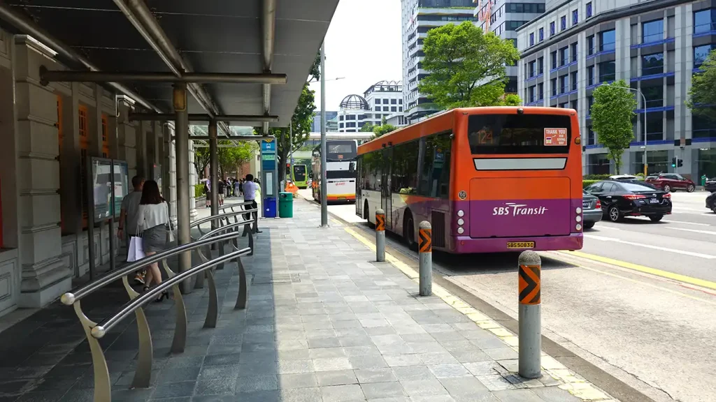 Autobús público de Singapur.