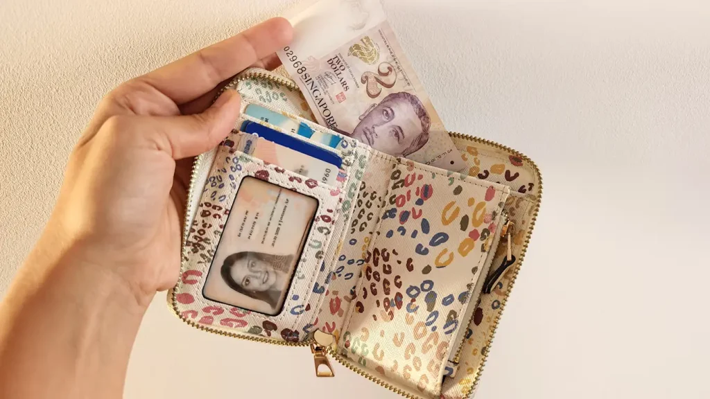 Billete de Singapur.