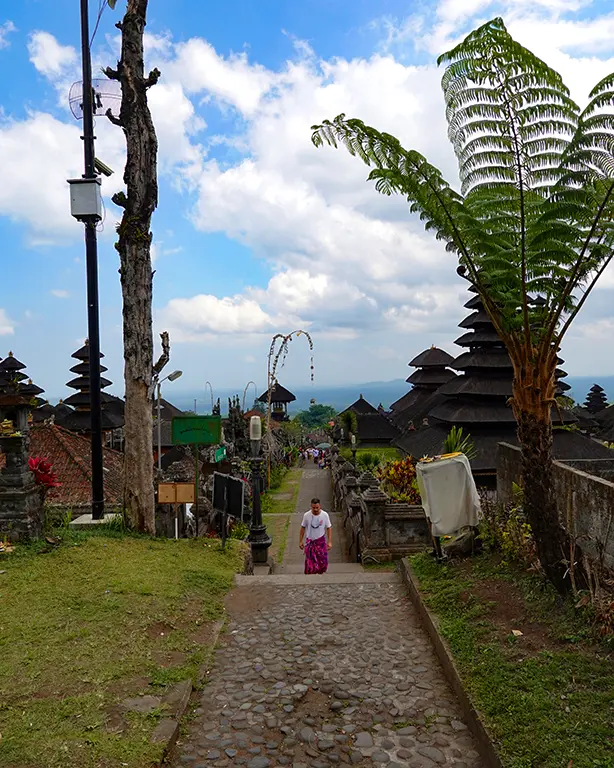 Noelia y Joan caminando entre los verdes arrozales de Bali en un viaje de 10 días
