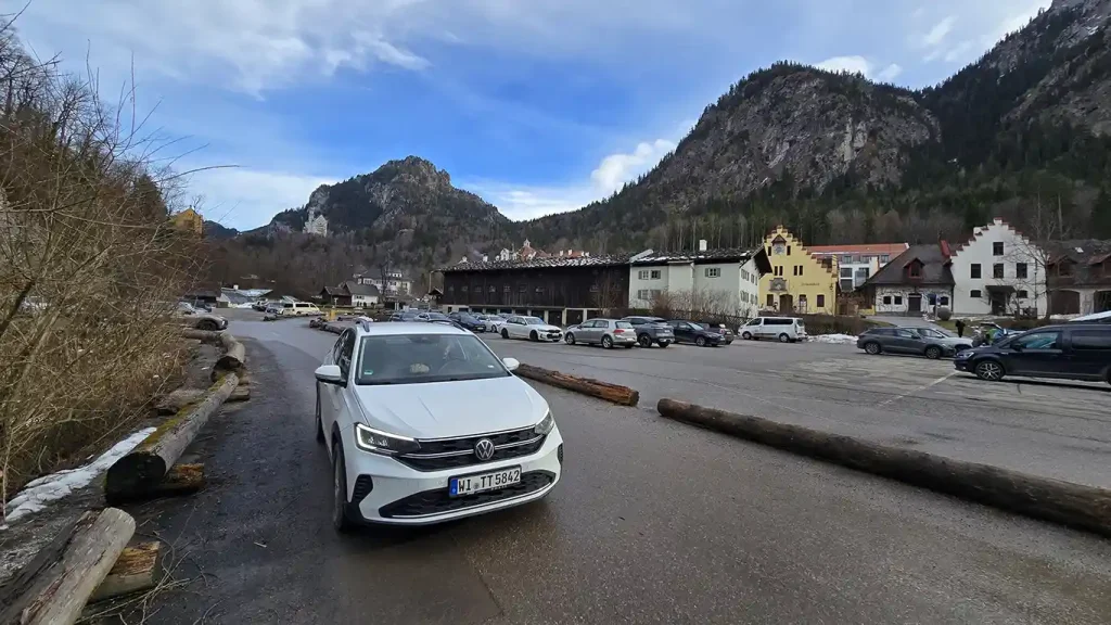 Coche de alquiler durante nuestra excursión desde Múnich.