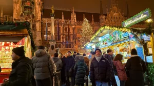 Mercadillo de Navidad de Marienplatz en Múnich.